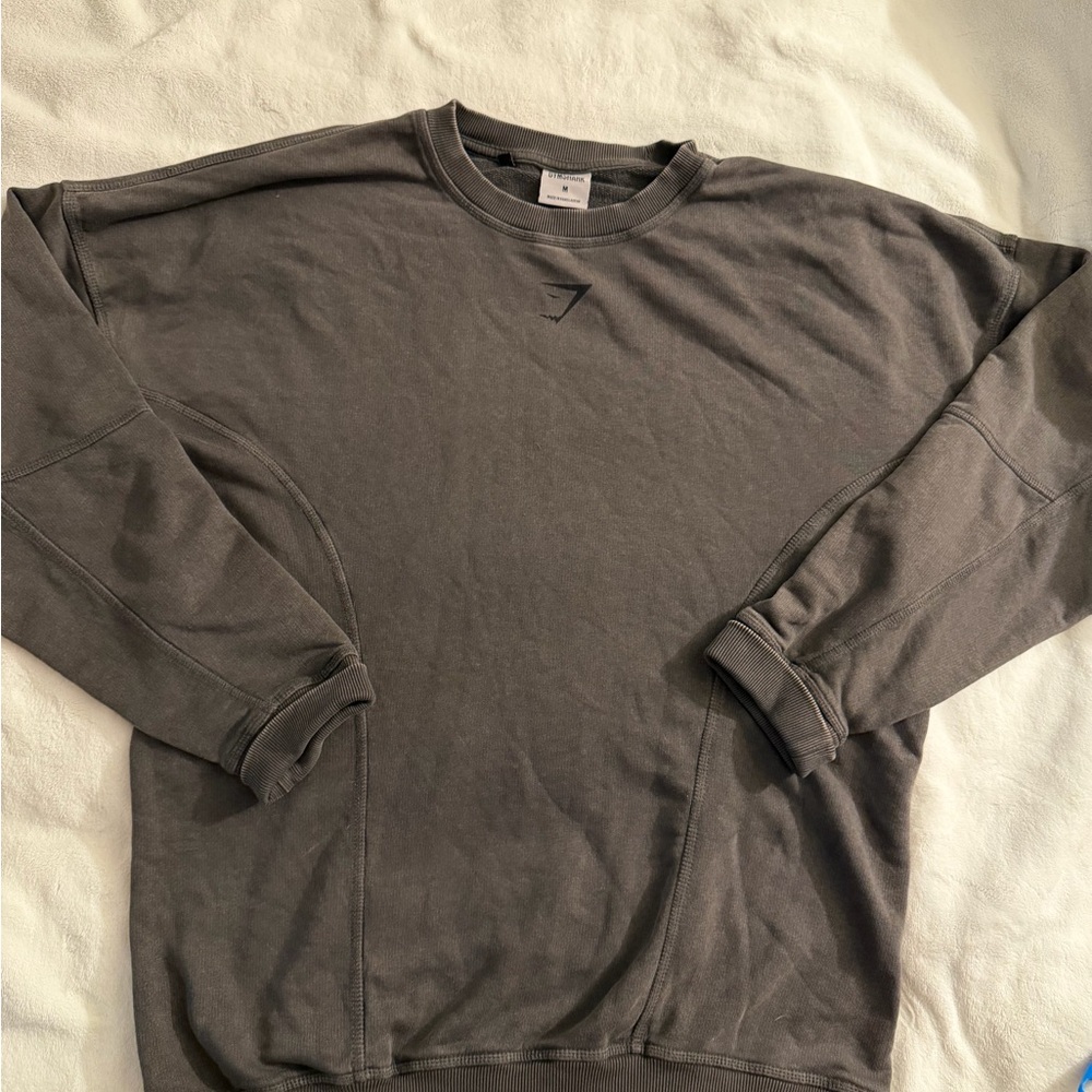 Gymshark Men's Charcoal Crewneck Sweater